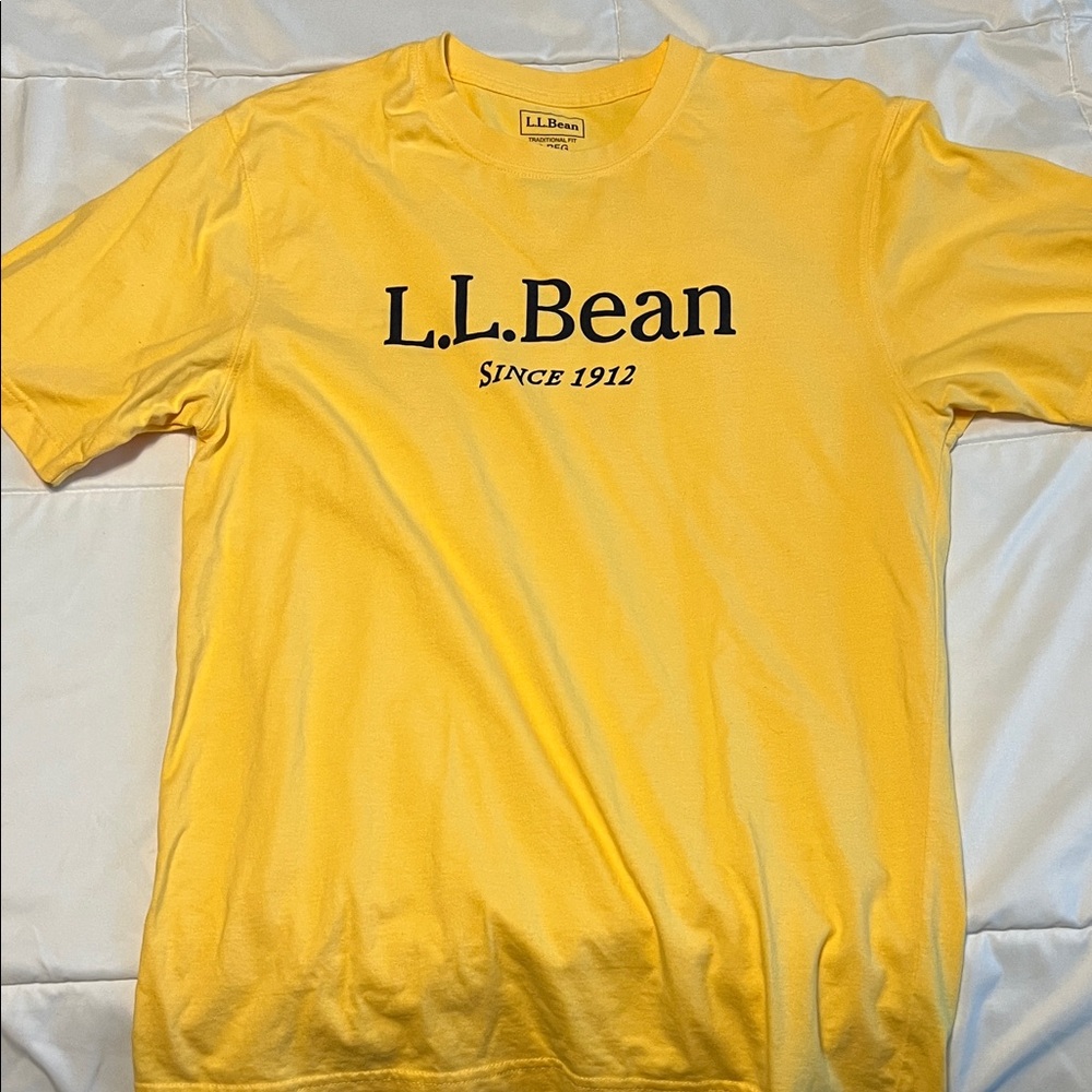 L.L. Bean Men's Bright Yellow Tee